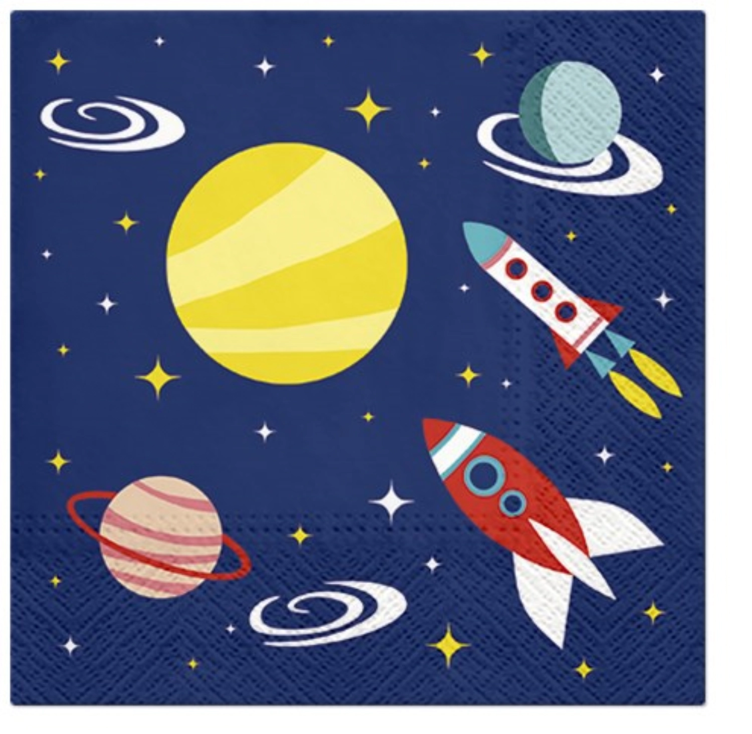 Servietten Lunch 20x Weltraum, 33x33cm