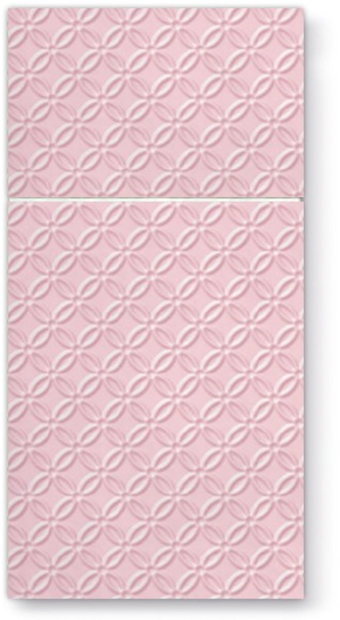 Bestecktasche 25x modern rosa, 40x40cm