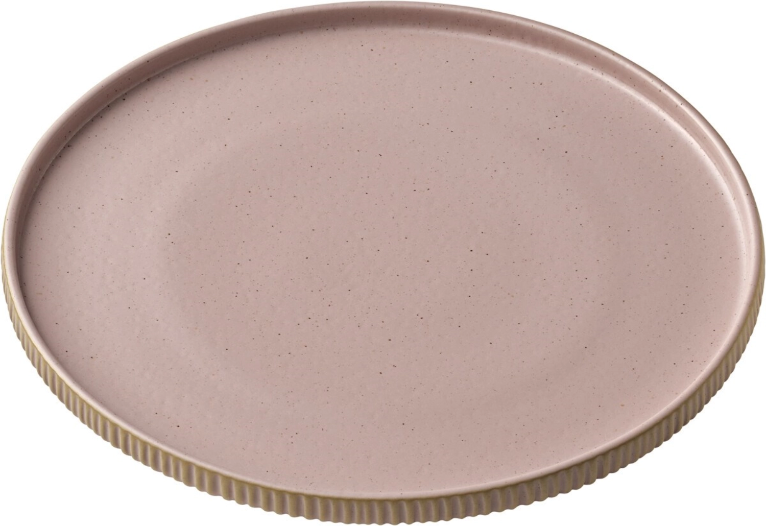 Playground nara assiette plate bord haut relief rose d21cm