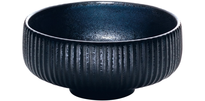 Playground nara bowl relief noir d21cm 1.46lt h7cm