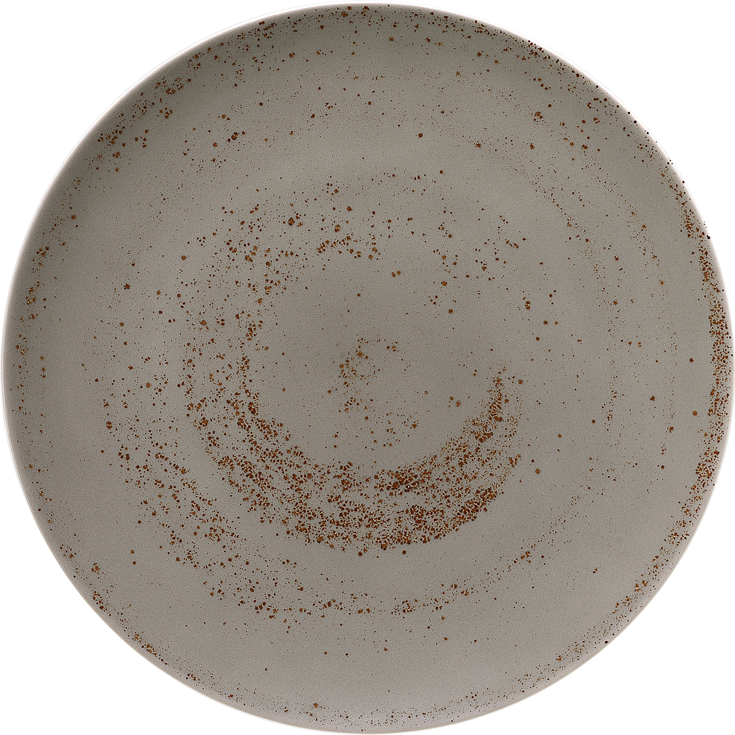 Pottery Unique Lightgrey Assiette plate ronde coupe 23cm