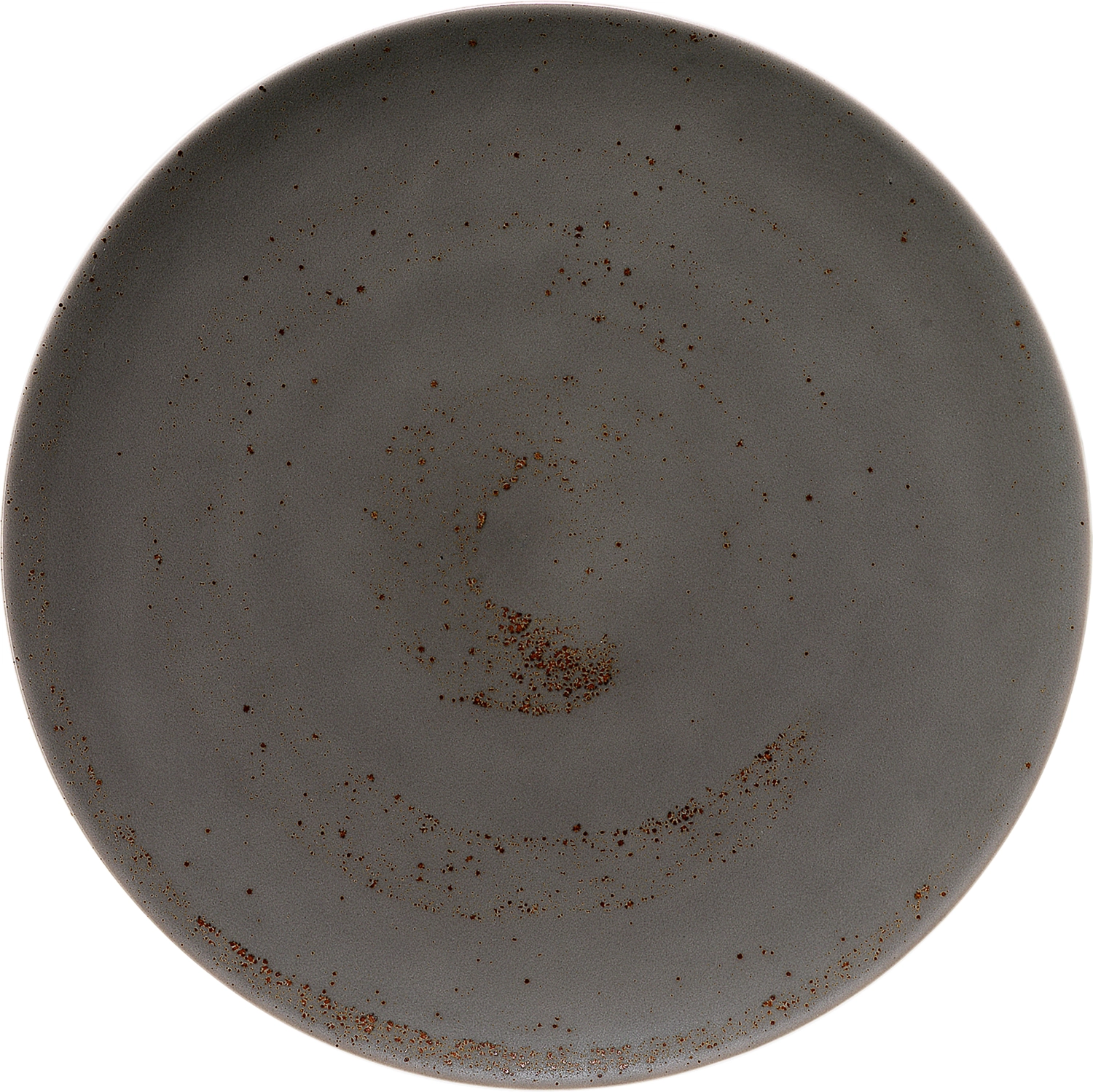 Pottery Unique Darkgrey Assiette plate ronde coupe 30cm