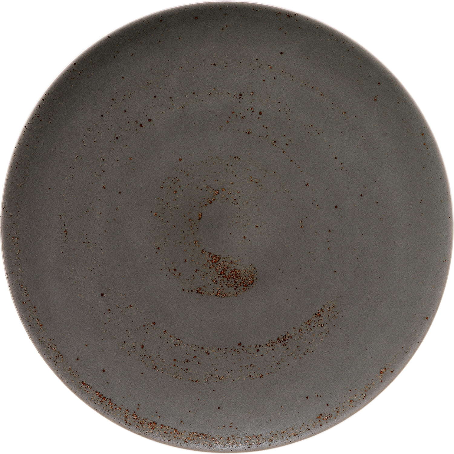 Pottery Unique Darkgrey Assiette plate ronde coupe 32cm
