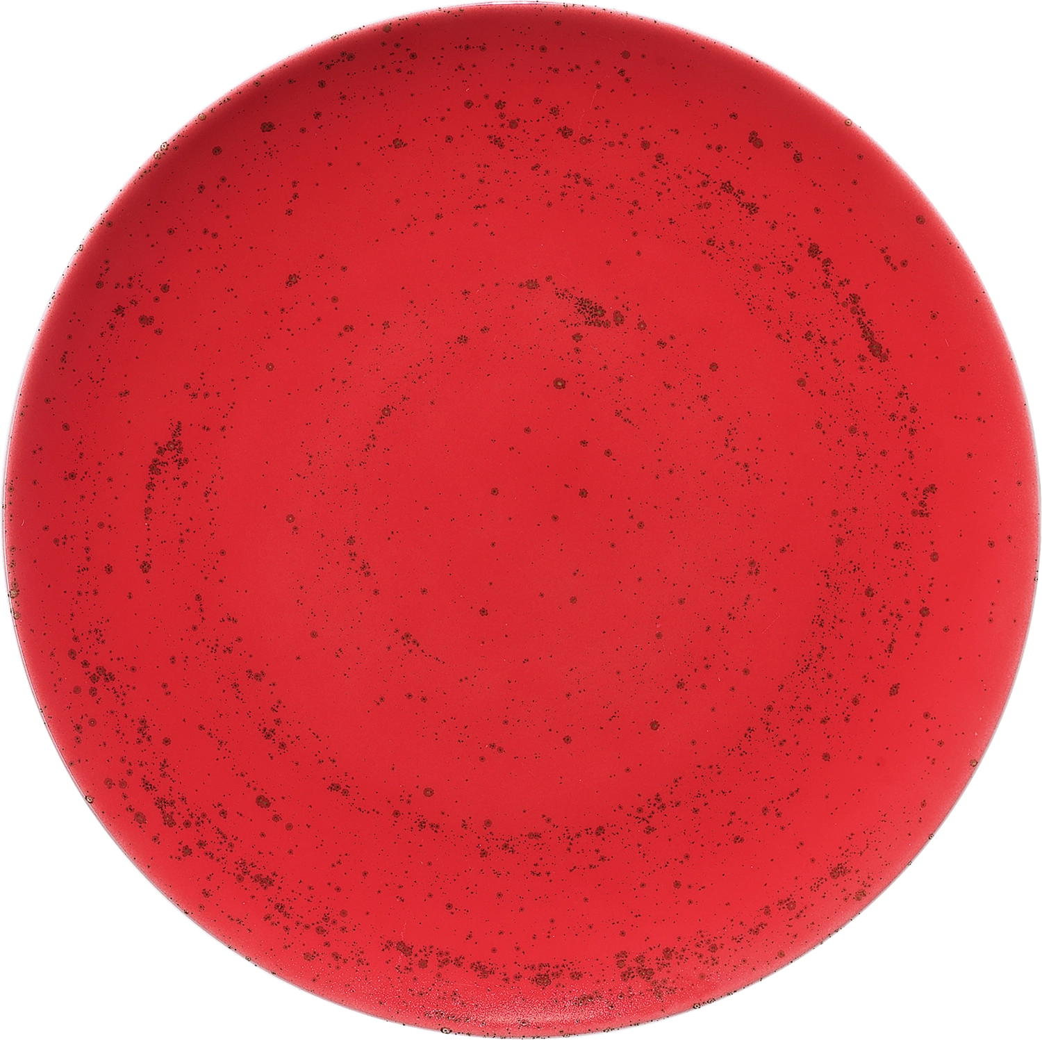 Pottery Unique Red Assiette plate ronde coupe 23cm