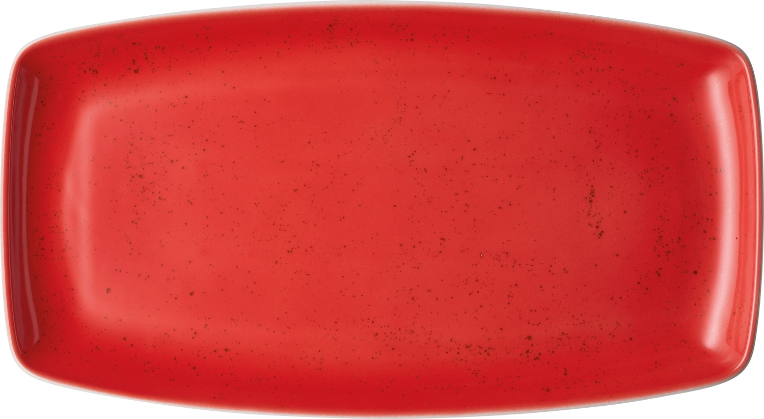 Pottery Unique Red Plat rectangulaire 36x20cm