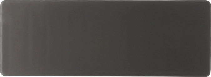 Pottery Frosted Black Plat rectangulaire 30x11cm