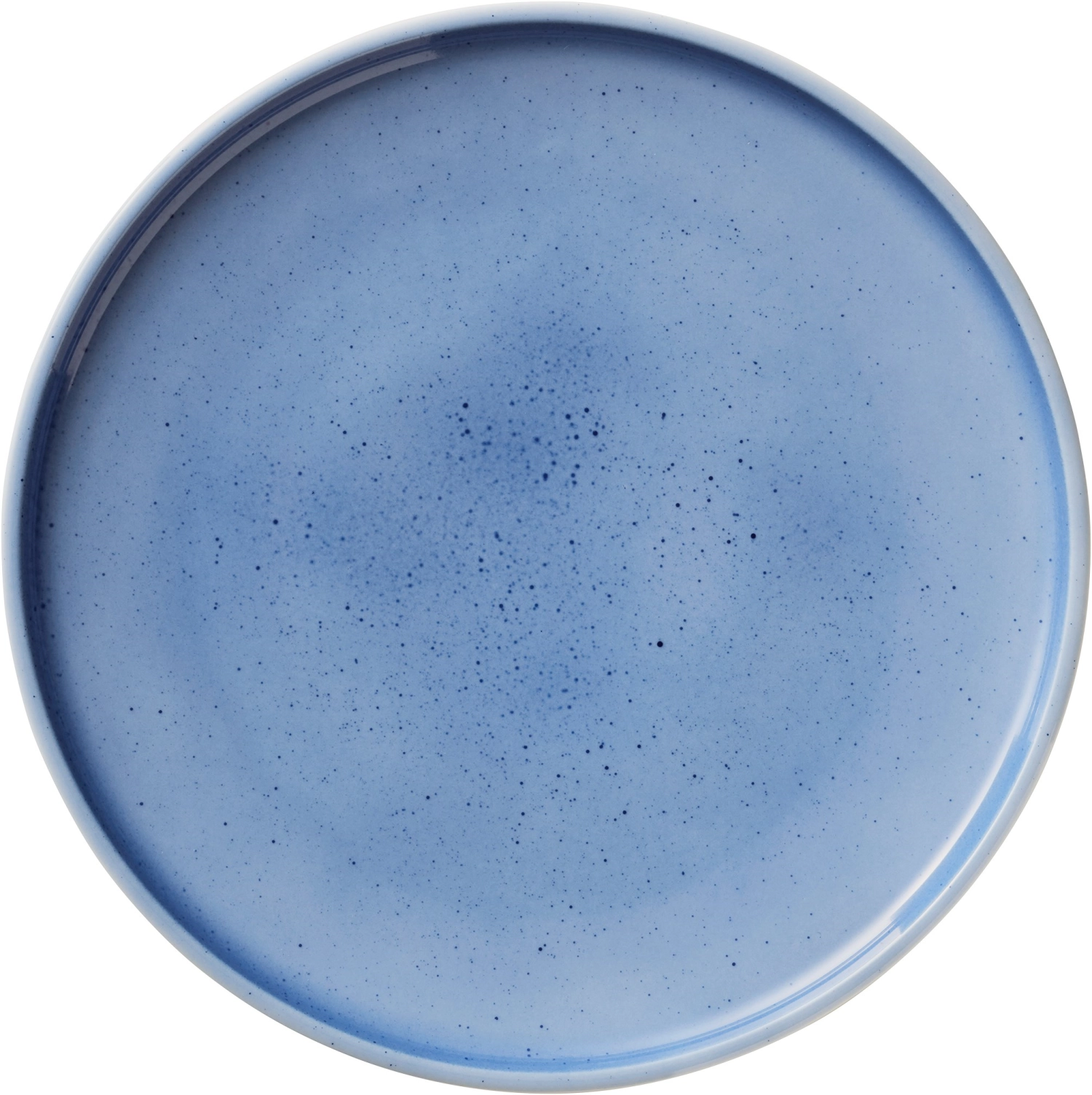 Shiro Blue Splash Assiette plate ronde coupe 17cm