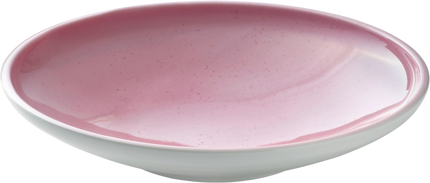 Shiro Pink Splash Assiette creuse ronde coupe 26cm
