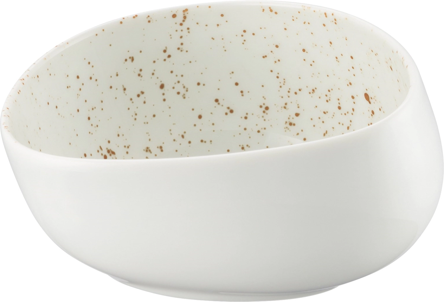 Pottery Unique white bol asymétrique 13cm 0.33lt