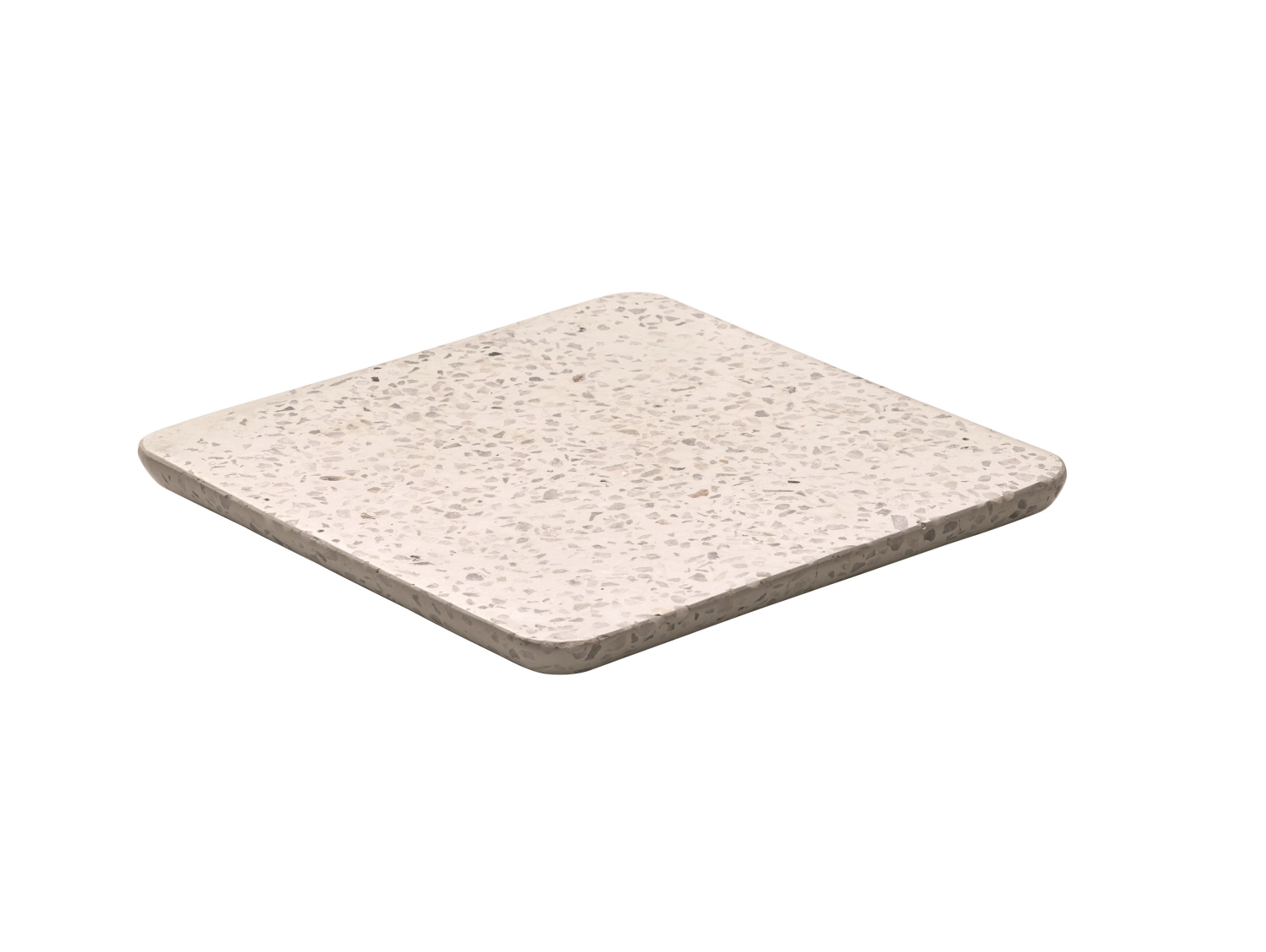 Terrazzo platter light 18x18cm
