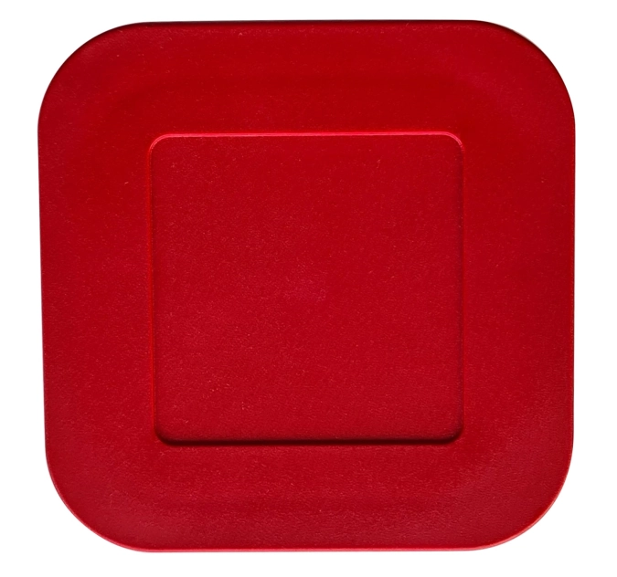 Couvercle 9x9 bourgogne pbt (160°c)