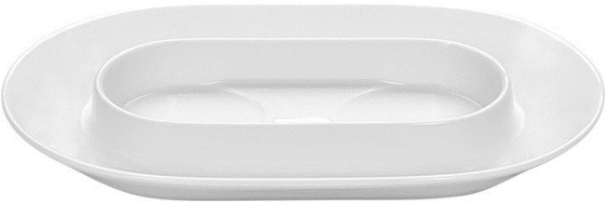 Soucoupe ovale 19x12 cm