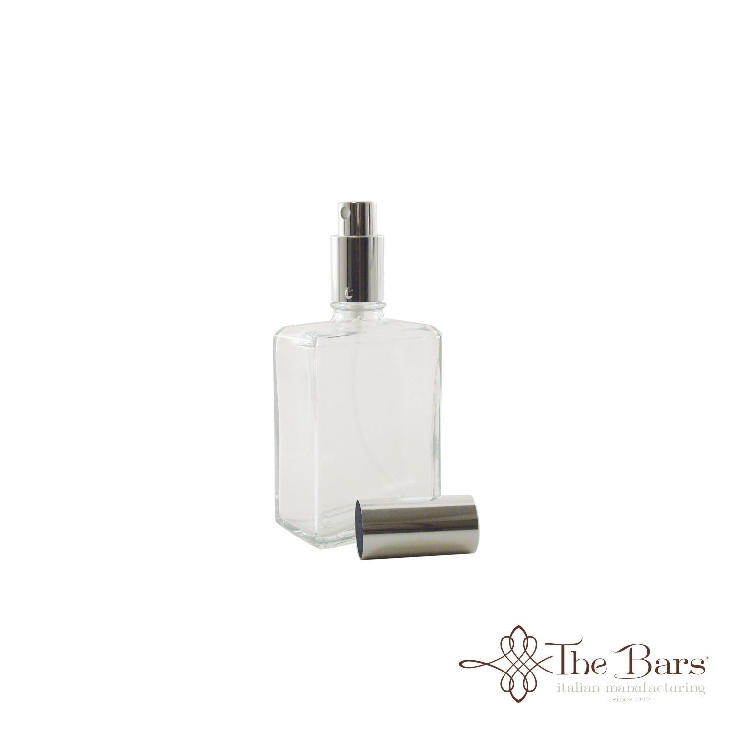 Liquor Atom. Square Glass Bott.100ML Pump Spray