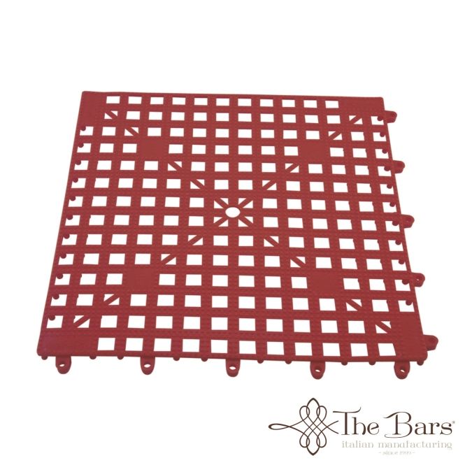 Interlocking Matten Red