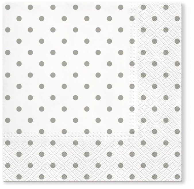 Servietten Lunch 20x Basic Punkte 33x33cm