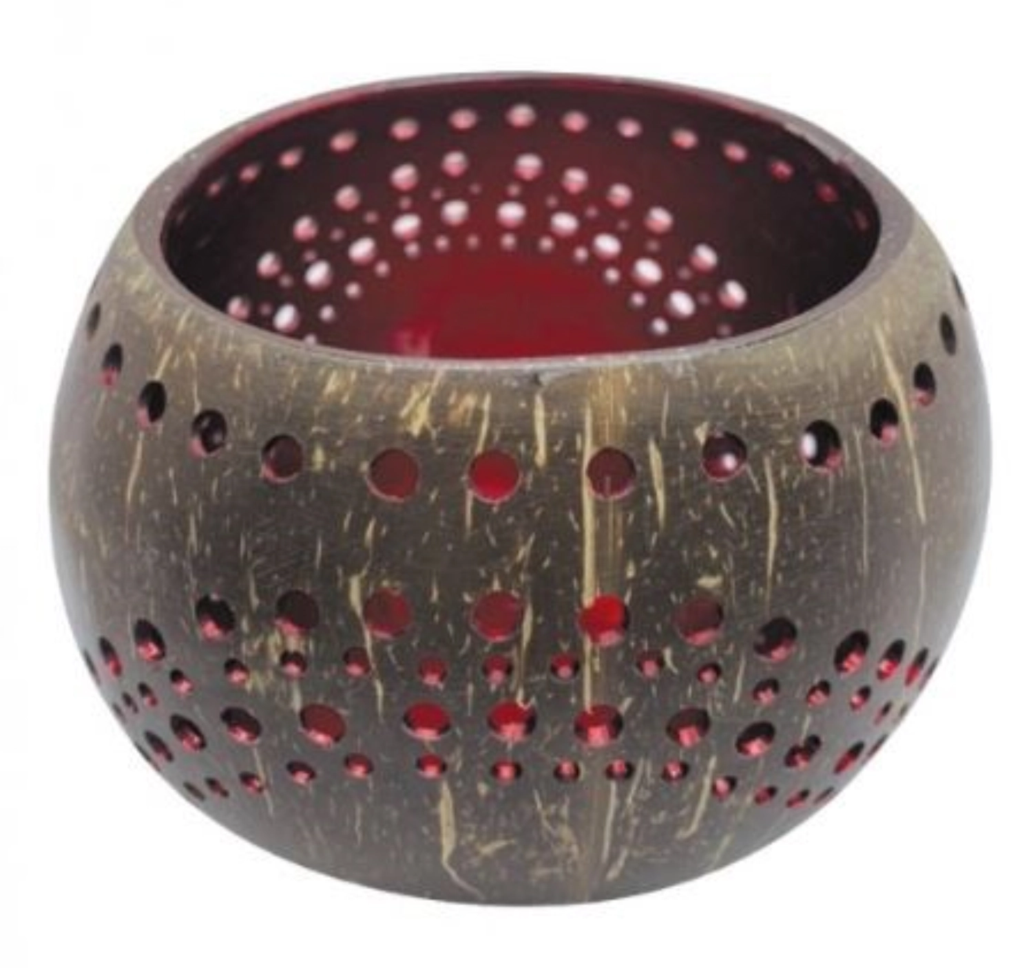 Teelichthalter Kokosnuss