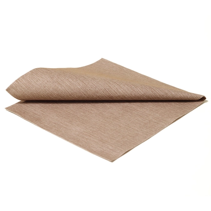 Serviette de table 40x40cm, cacao, 15 pcs.