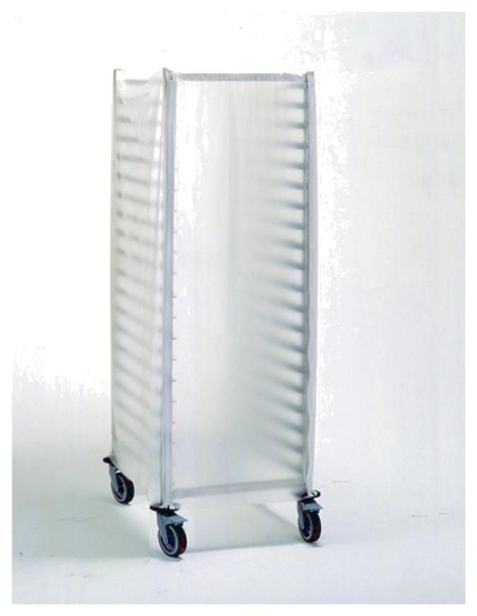 Housse de protection, lavable pour chariot à étagères GN2/1
