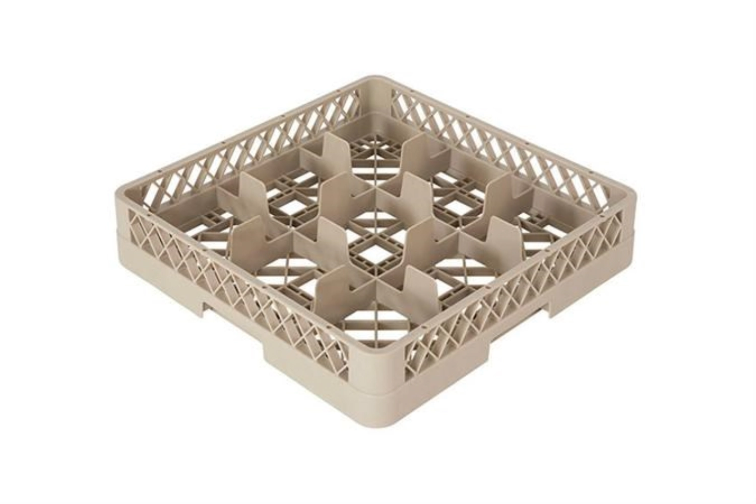 Gläserkorb 9 Fä Glas D11.5 bis 15cm H max 8.5cm beige