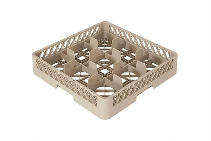 Gläserkorb 9 Fä Glas D11.5 bis 15cm H max 8.5cm beige