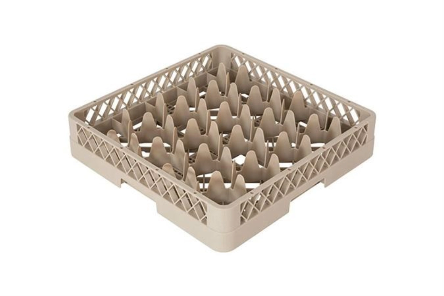 Gläserkorb 20 Fä Glas D9 bis 10cm H max 8.5cm beige