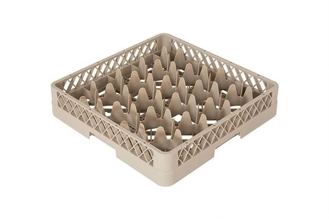 Gläserkorb 20 Fä Glas D9 bis 10cm H max 8.5cm beige