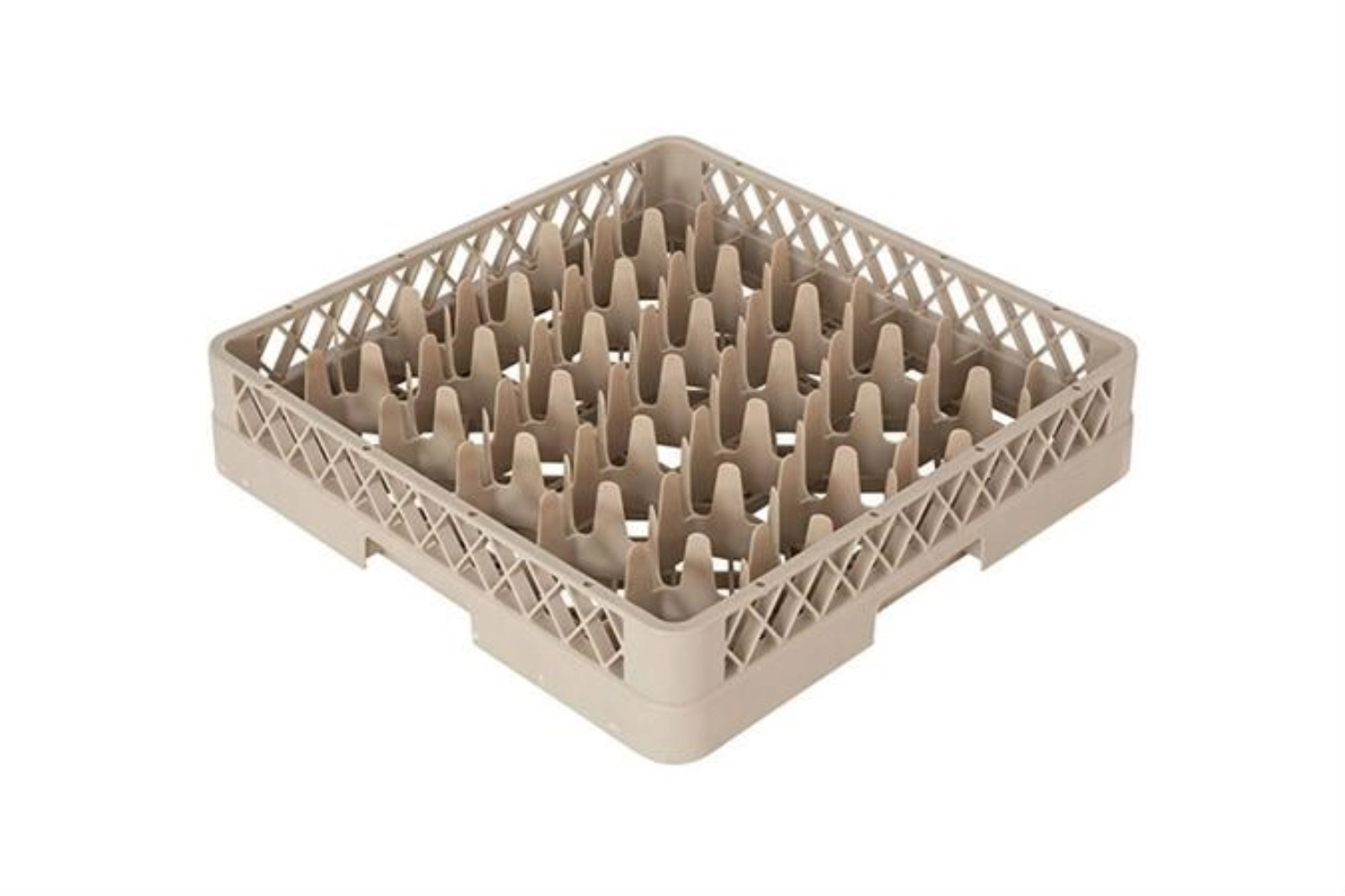 Gläserkorb 30 Fä Glas D7.5 bis 8.1cm H max 8.5cm beige