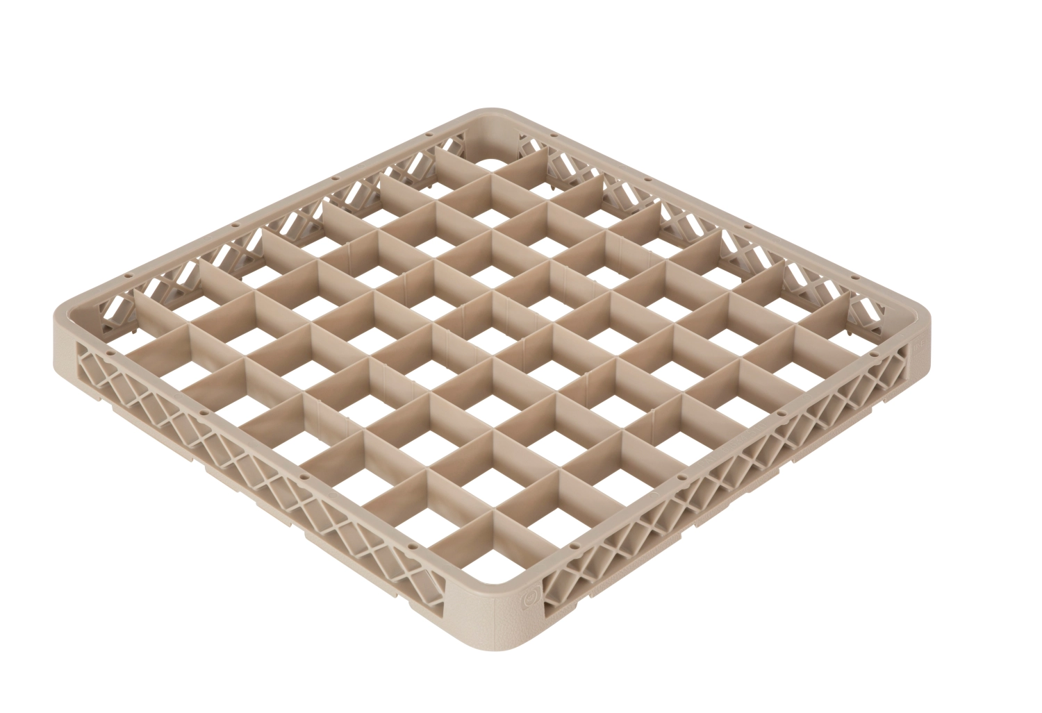 Aufsatzrand zu Gläserkorb 49 Fächer H4cm beige