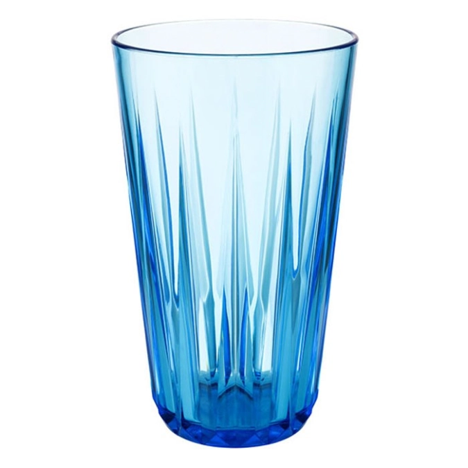 Gobelet crystal bleu d9cm h15.5cm, 500ml