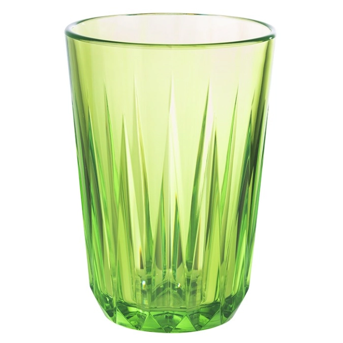 Gobelet crystal vert d7cm h9.5cm, 150ml