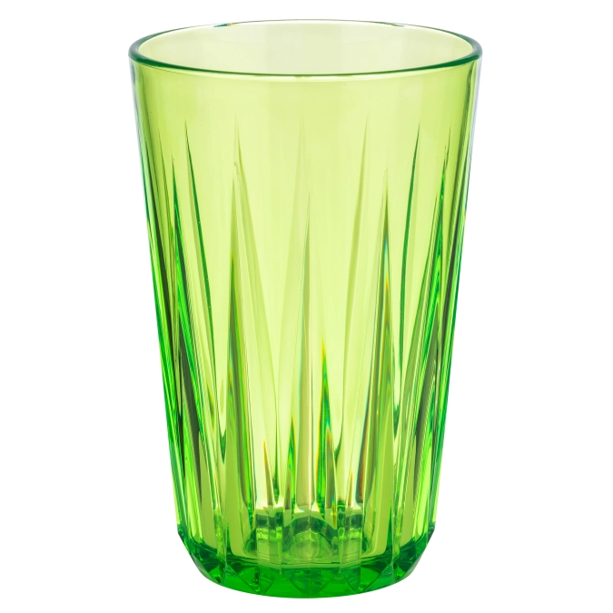 Gobelet crystal vert d8cm h12.5cm, 300ml