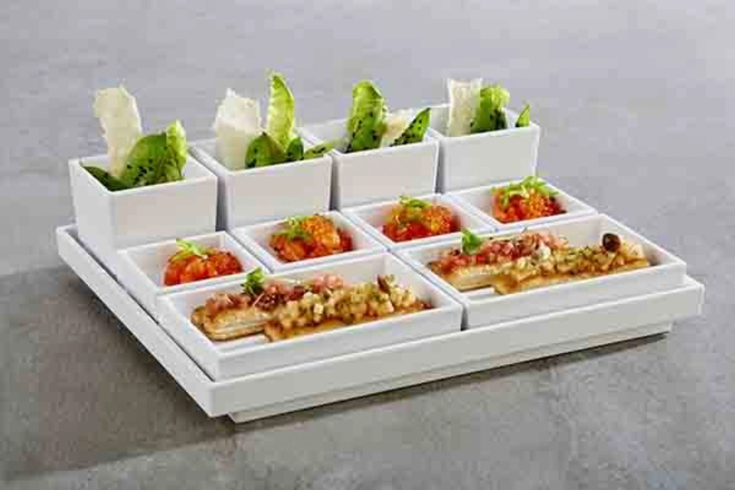 Asia Plus Bento Box 7.5x7.5cm H6.5cm weiss