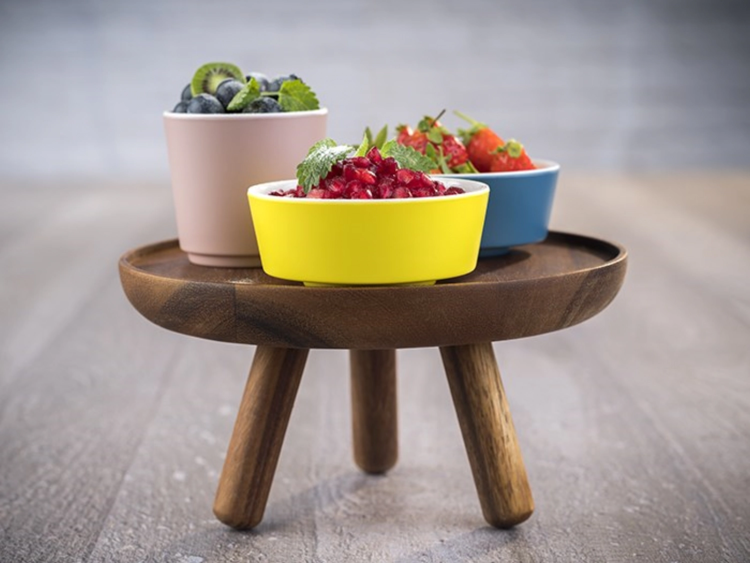 Présentoir buffet acacia