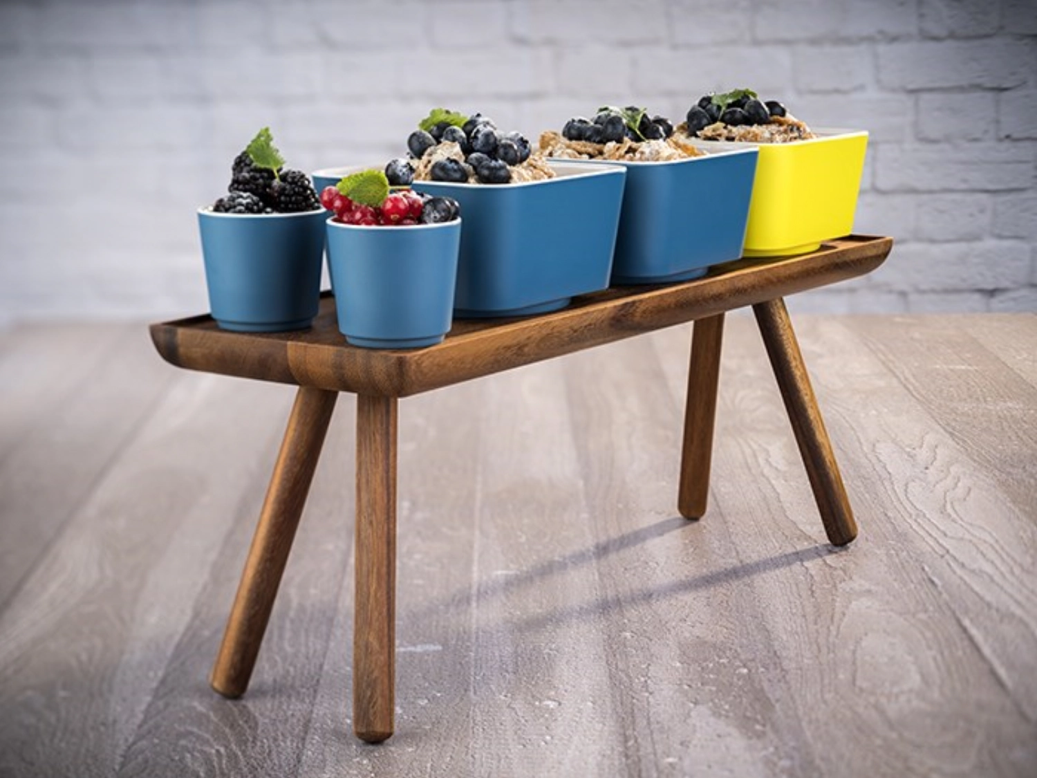 GN2/4Buffetständer Acacia 53x16.2cm, H20cm