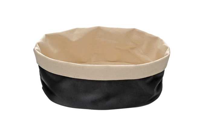 Brottasche, 20x15cm, H7cm, beige/schwarz