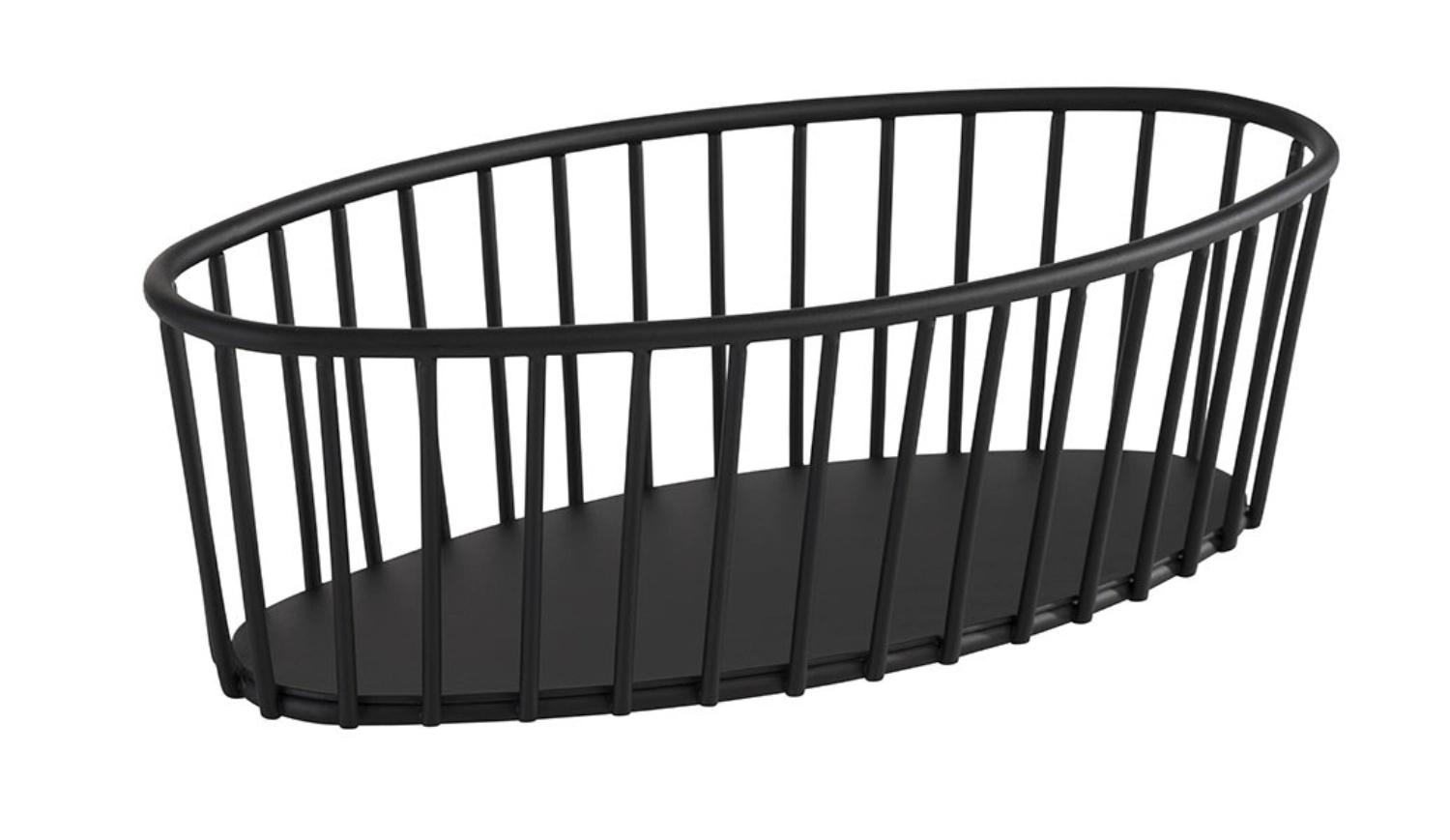 Korb Urban 21cmx10cm oval H7cm, schwarz