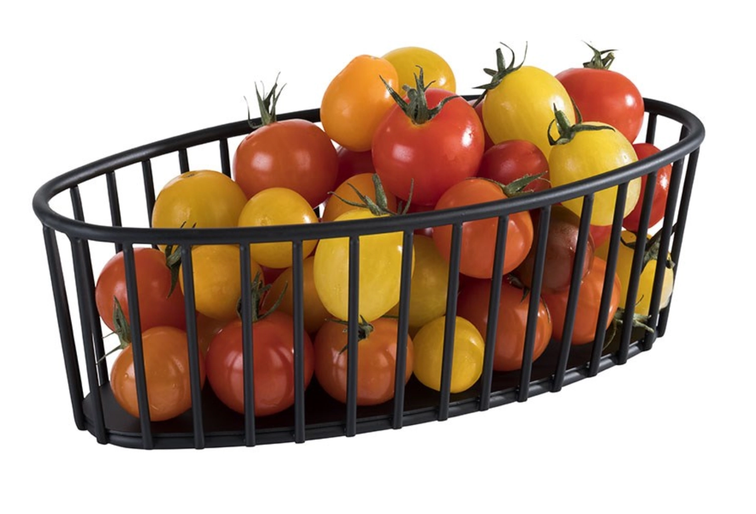 Korb Urban 21cmx10cm oval H7cm, schwarz