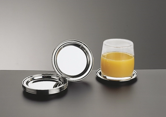 6er Set Untersetzer Edelstahl D10cm
