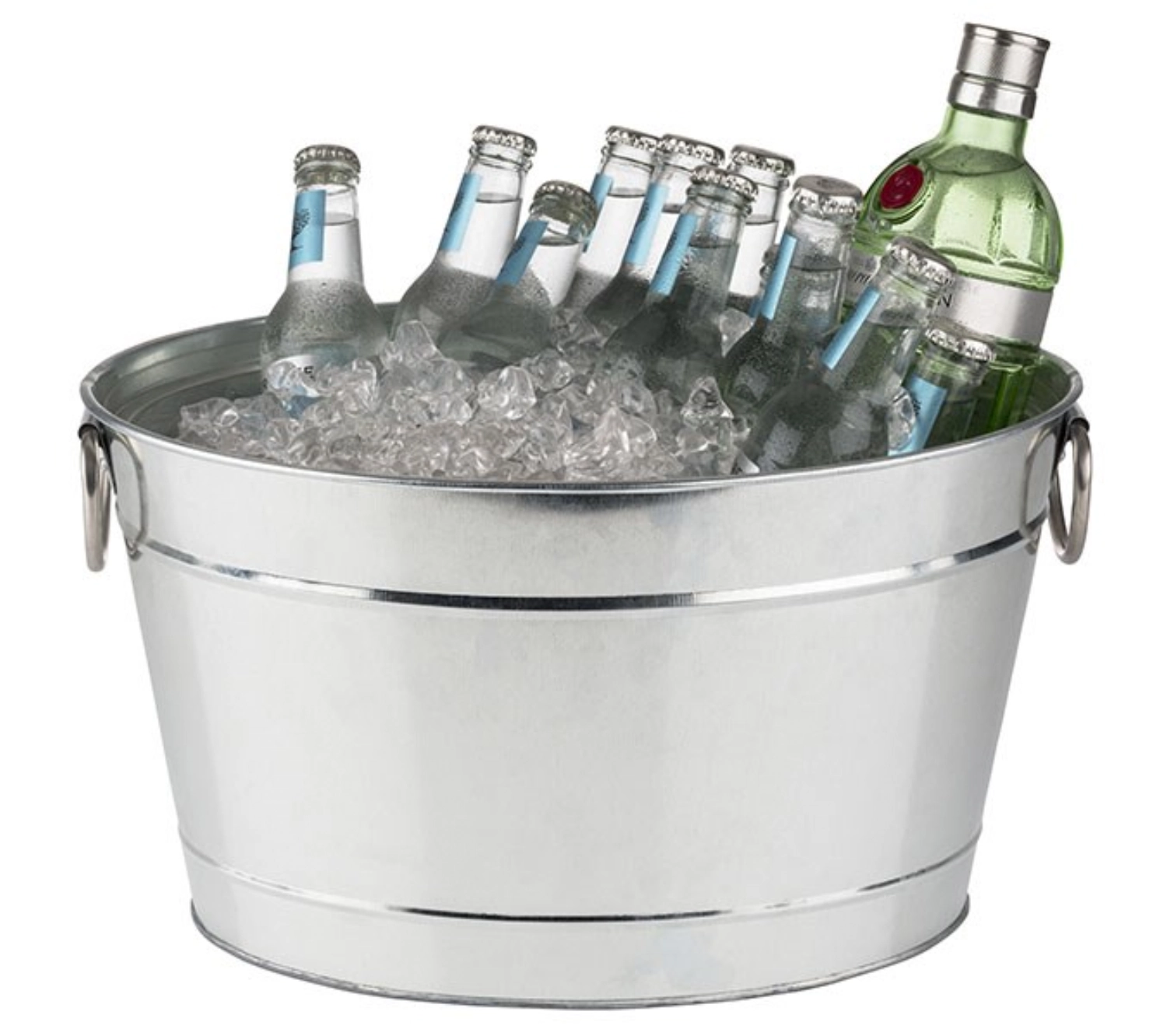 Getränkewanne TIN 40x28cm H22cm Metall Look