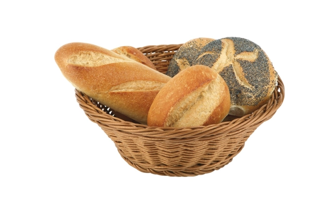 Brot und Obstkorb rund, ca. D25.5cm, H9cm