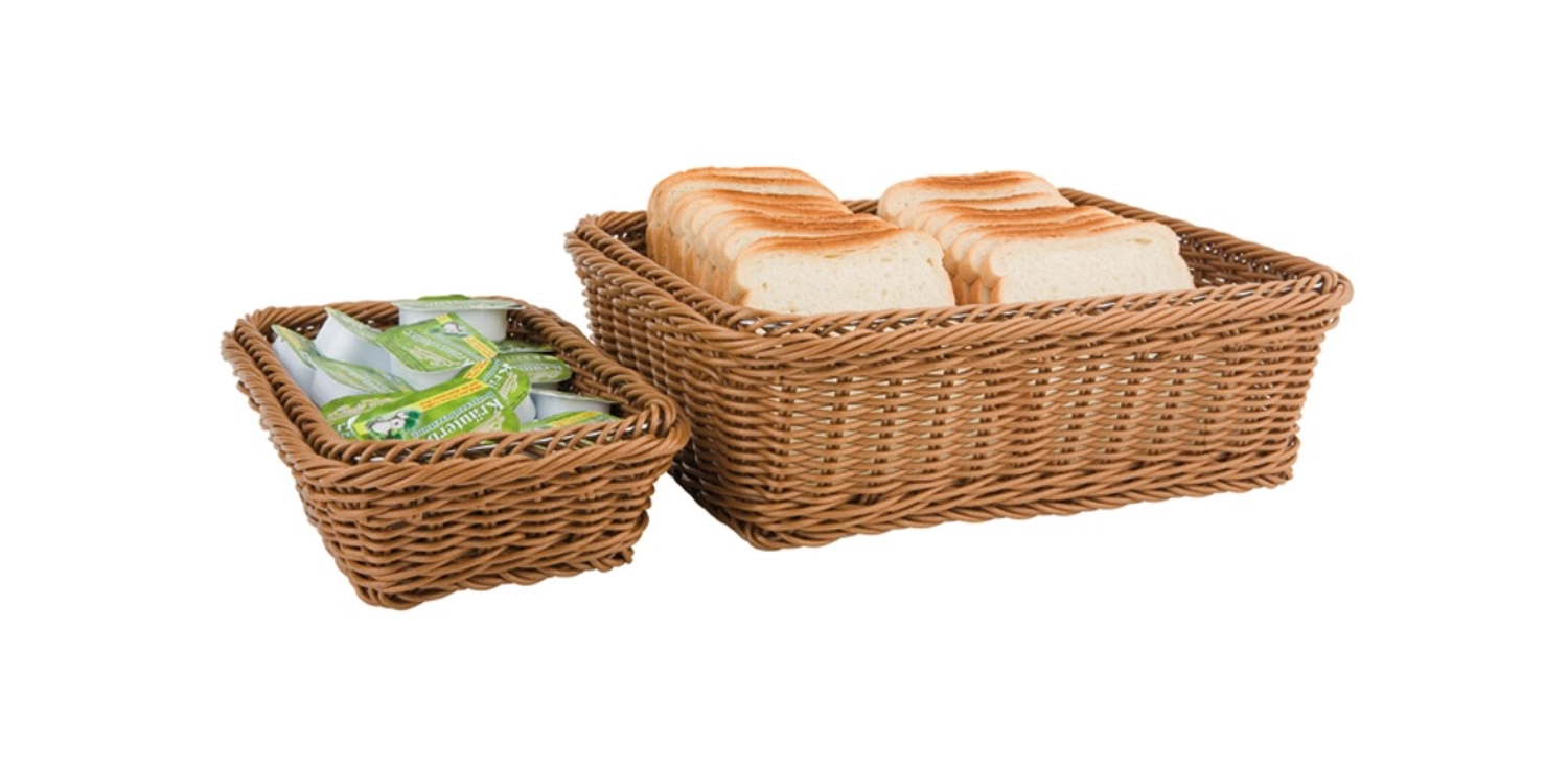 Poly Rattan Flechtkorb GN 1/3, ca.32.5x17.5cm, H10cm