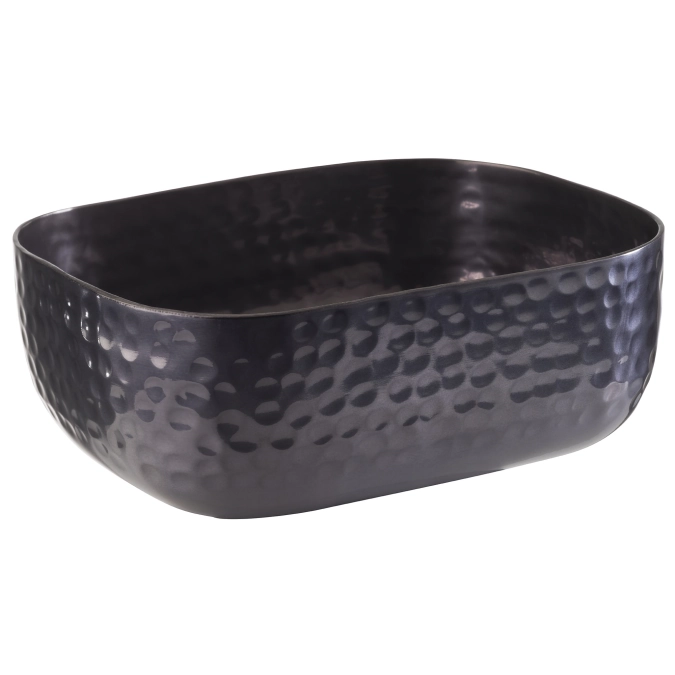 Schale 15.5x12cm, H5.5cm, gehämmert