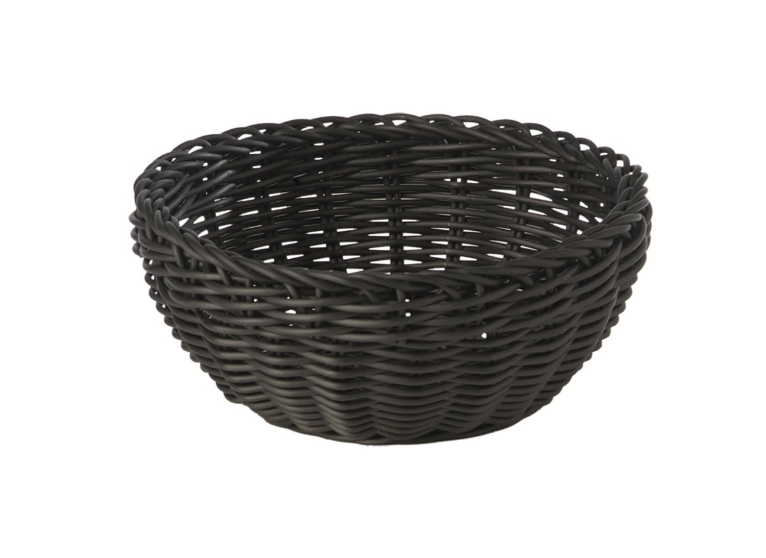 Korb rund D16cm H8cm, schwarz