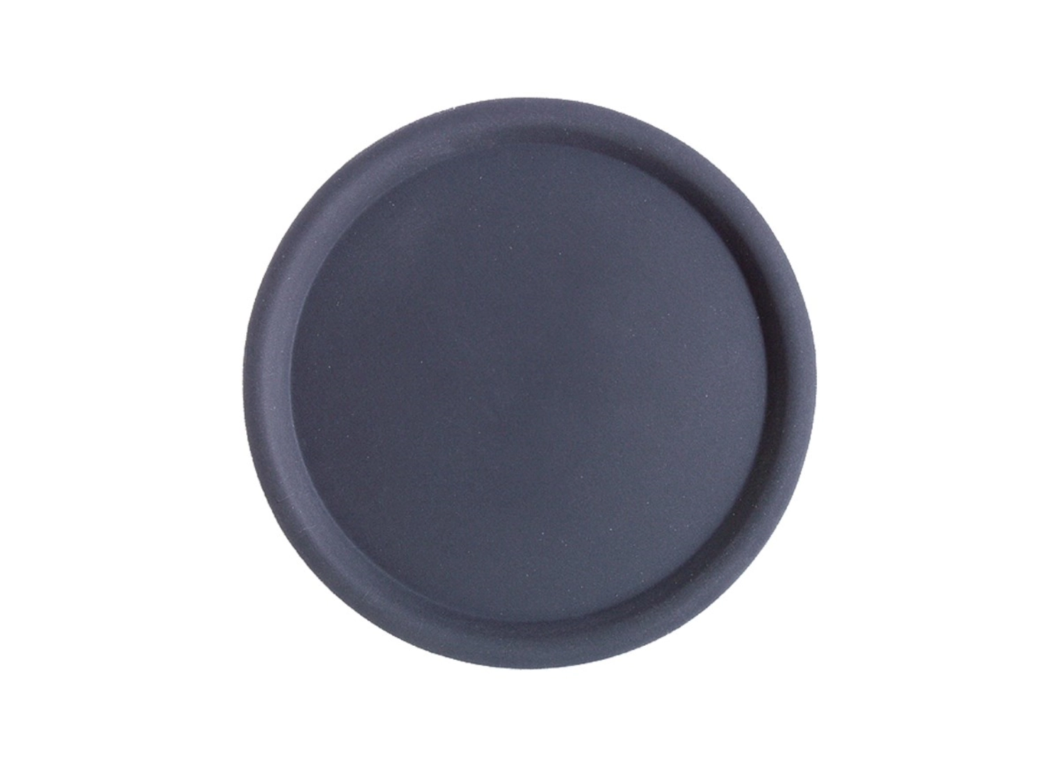 Serviertablett Happy Hour, ca. D38cm. rund, schwarz rutschf.