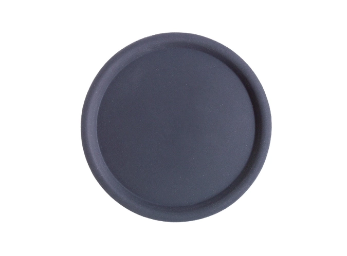 Serviertablett Happy Hour, ca. D38cm. rund, schwarz rutschf.