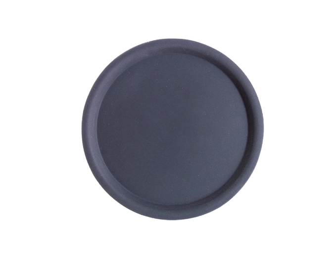 Serviertablett Happy Hour, ca. D43cm. rund, schwarz rutschf.