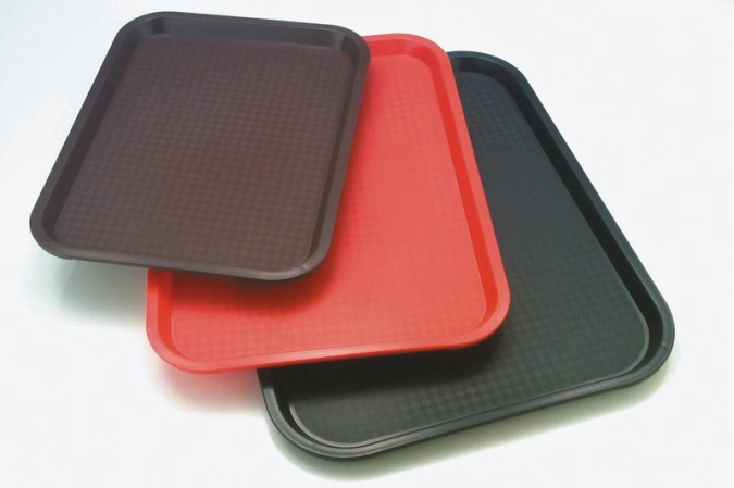 Fast Food Tablett, ca. 41x31cm, schwarz