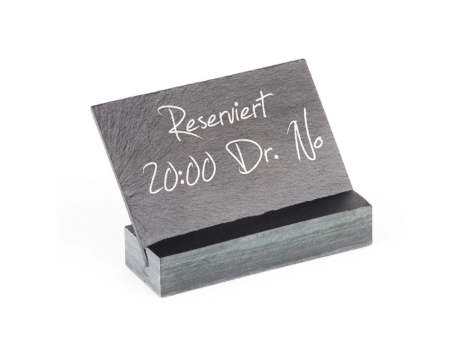 Plaque signalétique avec support