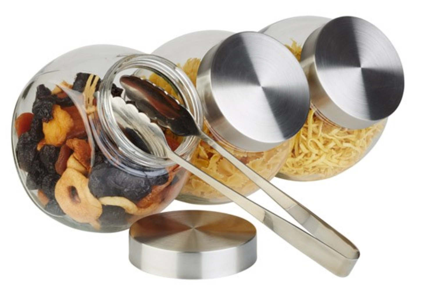 Pot en verre avec couvercle