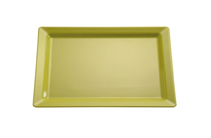 Tablett Pure, GN 1/2. 32.5x26.5cm, H3cm, lemongrün